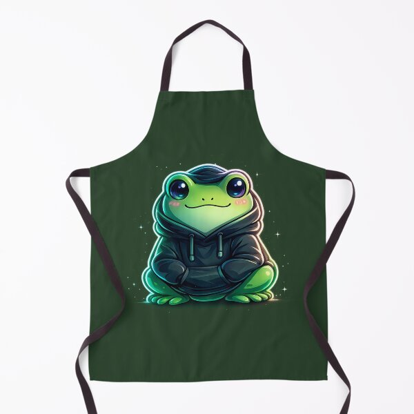 Item preview, Copy of Just Vibing Neon Frog – Cute Cyber Aesthetic Frog in Hoodie designed and sold by Culture Atlas .