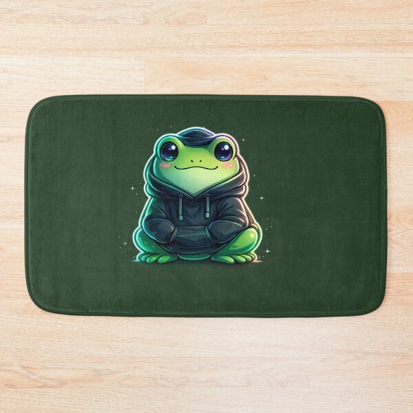 Item preview, Copy of Just Vibing Neon Frog – Cute Cyber Aesthetic Frog in Hoodie designed and sold by Culture Atlas .