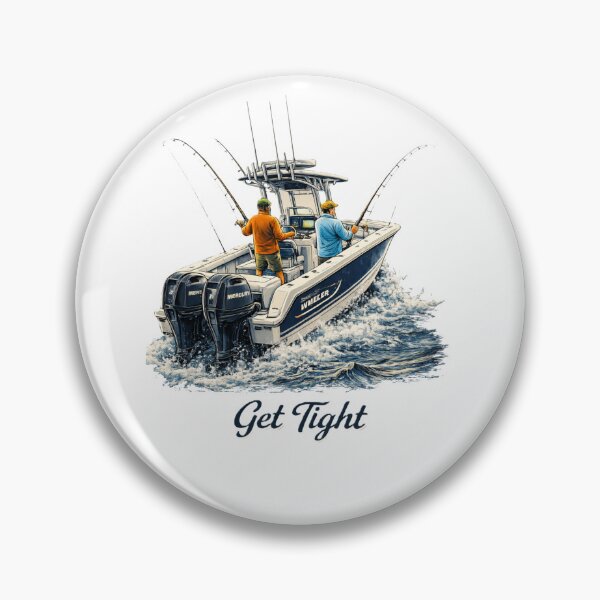 Item preview, Get Tight - Offshore Fishing Action Tee designed and sold by Where Ash Meets Brine.
