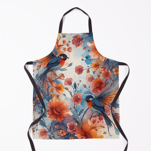 Item preview, Abstract Watercolor Birds and Botanical Blossoms designed and sold by optimusprime39.