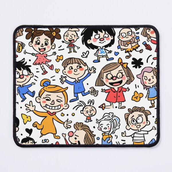 Item preview, Playful Cartoon Character Doodle Pattern designed and sold by optimusprime39.