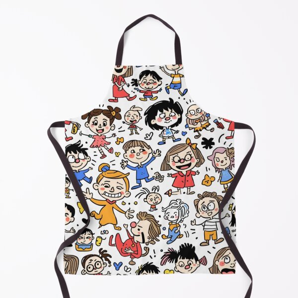Item preview, Playful Cartoon Character Doodle Pattern designed and sold by optimusprime39.