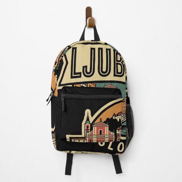 Item preview, Ljubljana Slovenia Skyline Vintage Travel Badge Souvenir designed and sold by Imaginationbeyond.