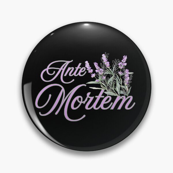 Artikelvorschau, Ante Mortem Dark Academia Floral Script Design entworfen und verkauft von KrisBee Presents Dot Fun.