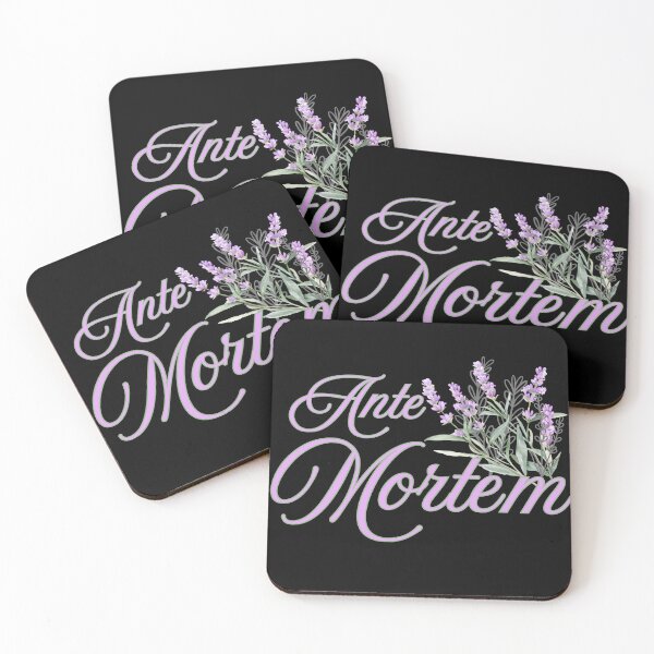 Item preview, Ante Mortem Dark Academia Floral Script Design designed and sold by KrisBee Presents Dot Fun.