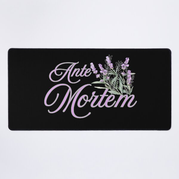 Item preview, Ante Mortem Dark Academia Floral Script Design designed and sold by KrisBee Presents Dot Fun.