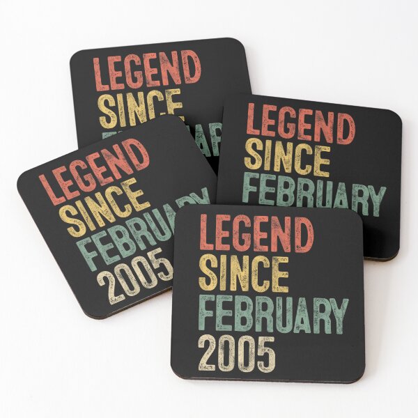 Item preview, Legend Since February 2005 Retro Vintage 21st Birthday For Men And Women designed and sold by LizzyKeiko.