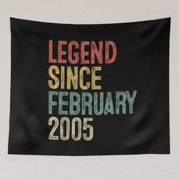 Item preview, Legend Since February 2005 Retro Vintage 21st Birthday For Men And Women designed and sold by LizzyKeiko.