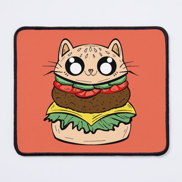 Item preview, Cat burger With light red background designed and sold by missmann.