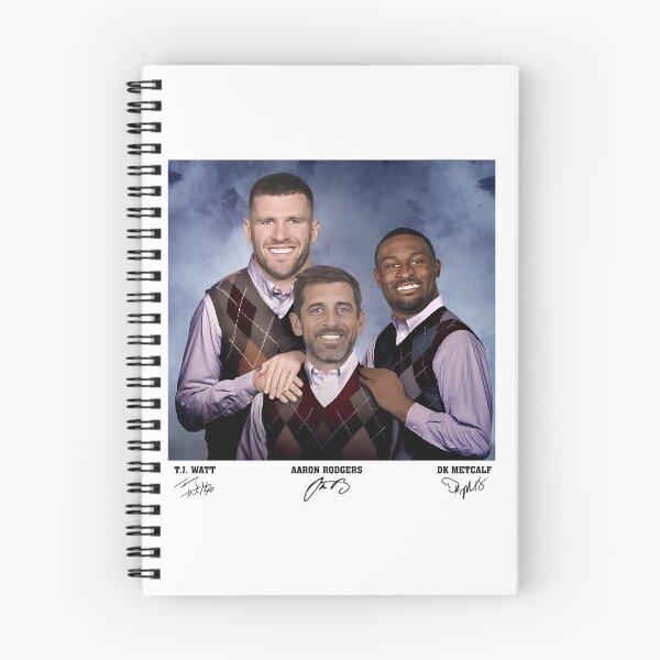 Item preview,  Aaron Rodgers Dk Metcalf T.J. Watt Football designed and sold by Yocca.