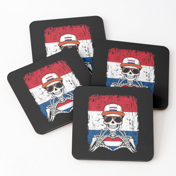 Item preview, Dutch Pride Skeleton Art - Netherlands Football & Orange Spirit Tee designed and sold by Colorful Designs.