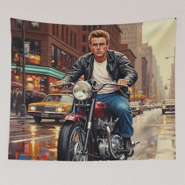 Item preview, City Streets Rebel: Iconic Urban Rider Art designed and sold by Art's Diner.
