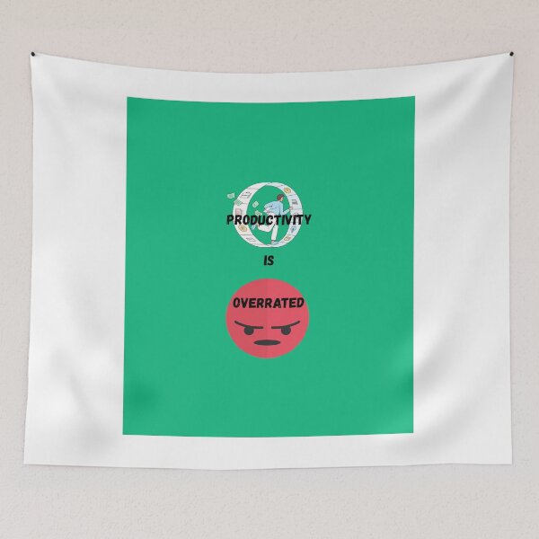 Item preview, Productivity Is Overrated – Funny Anti Hustle Quote Design designed and sold by NeonPetal.