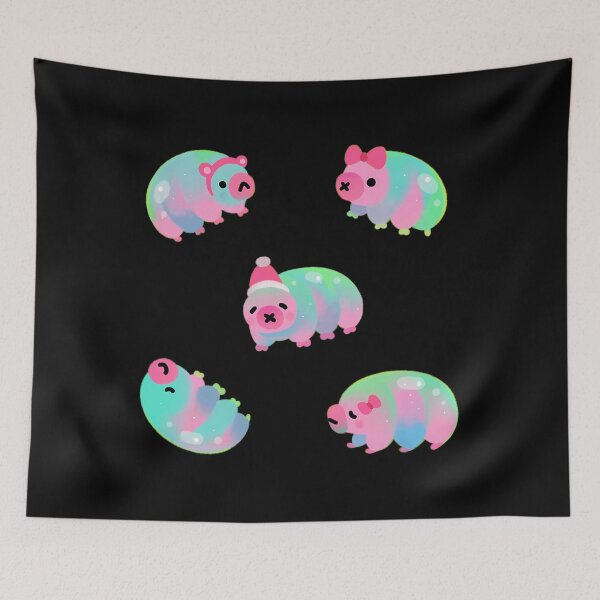 Item preview, Colorful Water Bear Tardigrade Pattern designed and sold by ubsuqltc46.