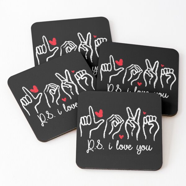 Item preview, ASL PS I Love You American Sign Language Hand Signs Valentine Gift designed and sold by Nannythenimfa.