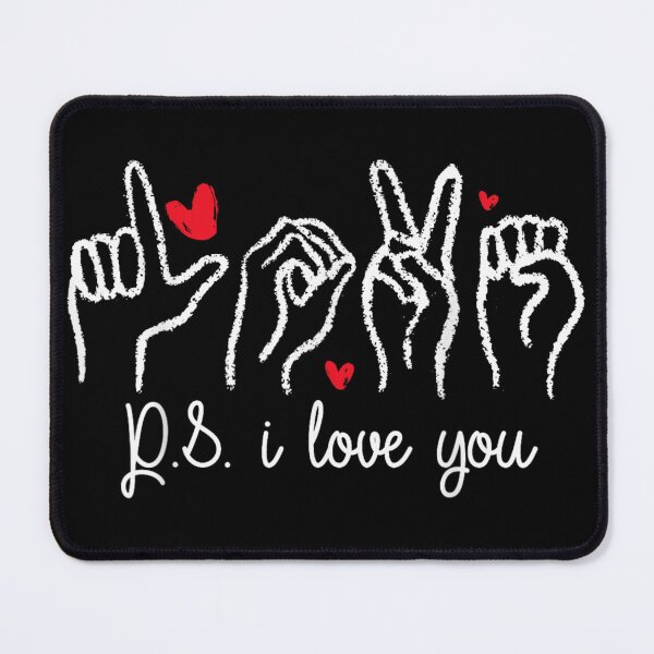 Item preview, ASL PS I Love You American Sign Language Hand Signs Valentine Gift designed and sold by Nannythenimfa.