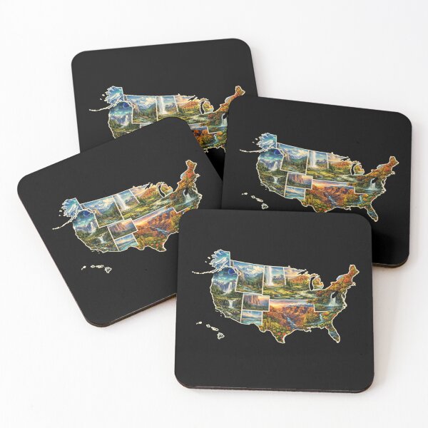 Item preview, United States National Parks Map designed and sold by Myra365Art.