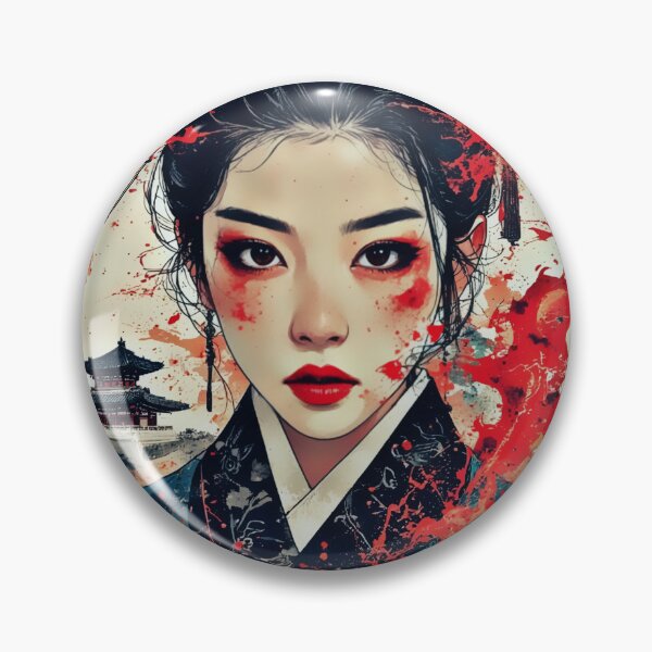 Item preview, Crimson Beauty | Asian Ink Artwork designed and sold by Neer arts.