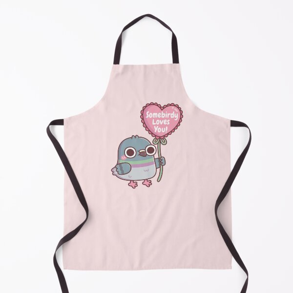 Item preview, Cute Pigeon With Heart Balloon Somebirdy Loves You designed and sold by rustydoodle.