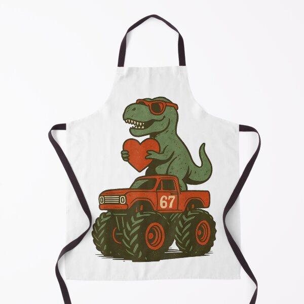 Item preview, Cool T-Rex Dinosaur Riding Red Monster Truck Valentine Heart Sunglasses Art designed and sold by HuserPiri.