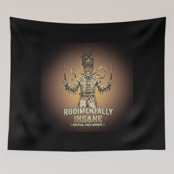 Item preview,  Rudimentally Insane Skeleton Drummer designed and sold by Yocca.