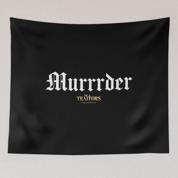 Item preview, Murrrder The Traitors Reality TV Show Goth Font Medieval Dagger Aesthetic designed and sold by HuserPiri.