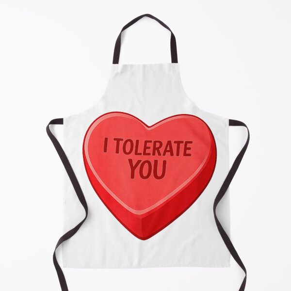 Item preview, I Tolerate You Funny Sarcastic Anti Valentine Conversation Candy Heart Gift designed and sold by RenettaFunky.