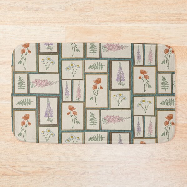 Item preview, Vintage Wildflower Botanical Collage - Antique Garden Plates designed and sold by holu_designs.