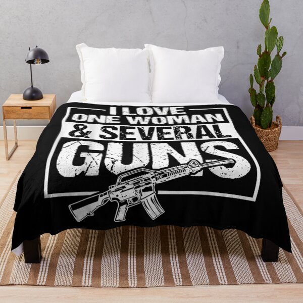 Item preview, I Love One Woman And Several Guns Funny Patriotic Husband Gift designed and sold by RenettaFunky.