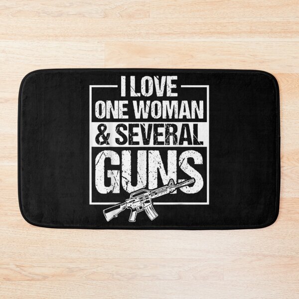 Item preview, I Love One Woman And Several Guns Funny Patriotic Husband Gift designed and sold by RenettaFunky.