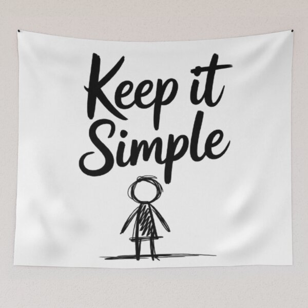 Item preview, Keep It Simple — Clean Living Mindset designed and sold by NewUSShop.