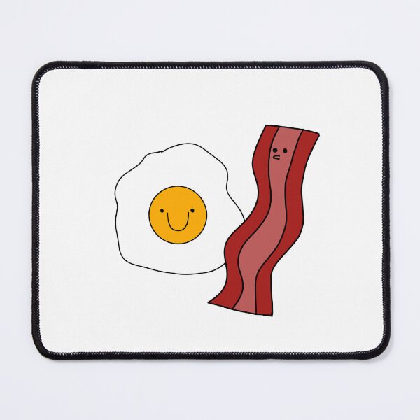 Item preview, Happy Fried Egg and Bacon – Cute Funny Breakfast Cartoon designed and sold by Sandeeday.