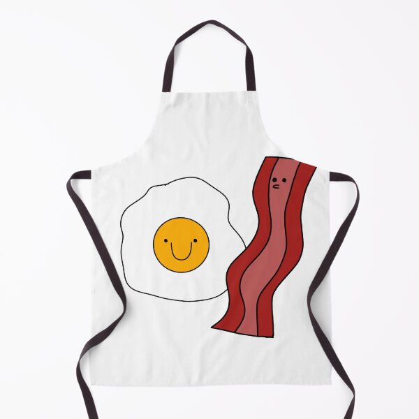 Item preview, Happy Fried Egg and Bacon – Cute Funny Breakfast Cartoon designed and sold by Sandeeday.
