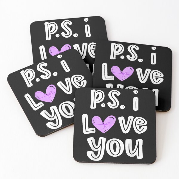 Item preview, P.S. I Love You Cute Handwritten Heart Gift For Her Girlfriend designed and sold by RenettaFunky.