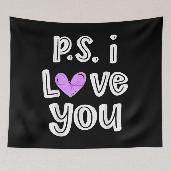 Item preview, P.S. I Love You Cute Handwritten Heart Gift For Her Girlfriend designed and sold by RenettaFunky.