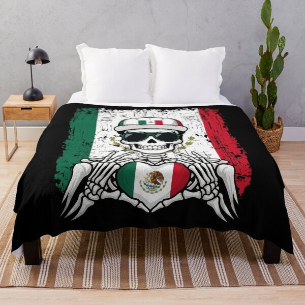 Item preview, Mexican Pride Skeleton Art - Mexico Football & Calavera Soccer Tee designed and sold by Colorful Designs.