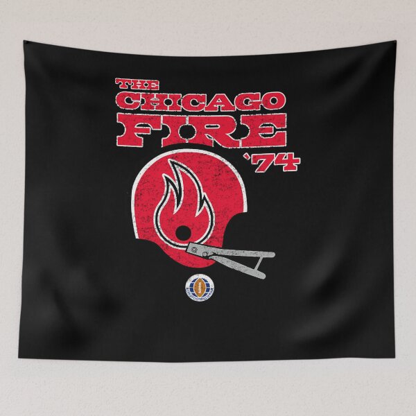 Item preview, Distressed Chicago Fire Helmet Chicago Football designed and sold by Yocca.