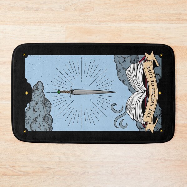 Item preview, The Keeper of Lore – Fantasy Book Lover Tarot Card Illustration designed and sold by Bookish Behaviour.