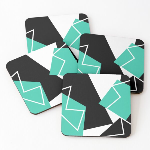 Item preview, Abstract with Black and Teal Accents designed and sold by studioart.