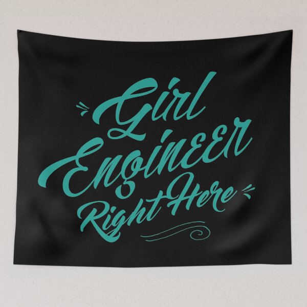 Item preview, Girl Engineer Right Here! designed and sold by DesireeNguyen.