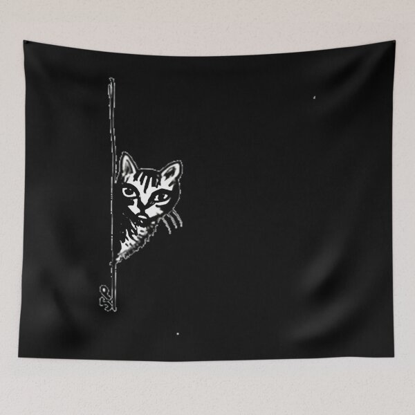 Item preview, Curious Black Cat Looking Up designed and sold by ubsuqltc46.