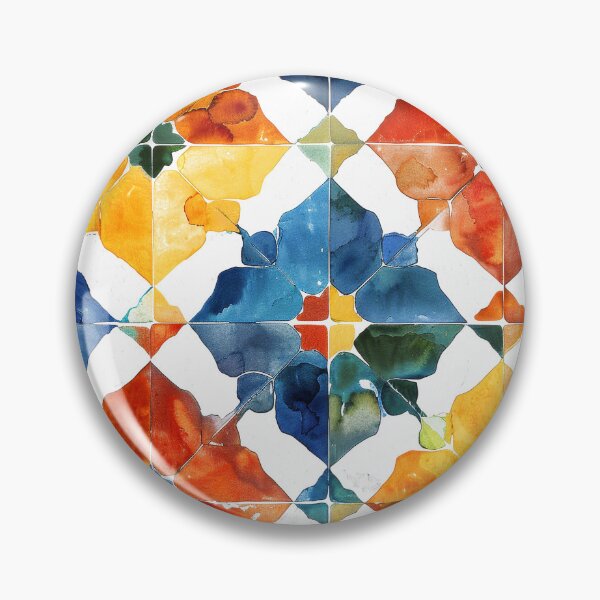 Item preview, Azulejos Vintage Spanish/Portuguese Distressed Tile Pattern Art designed and sold by DEC02.