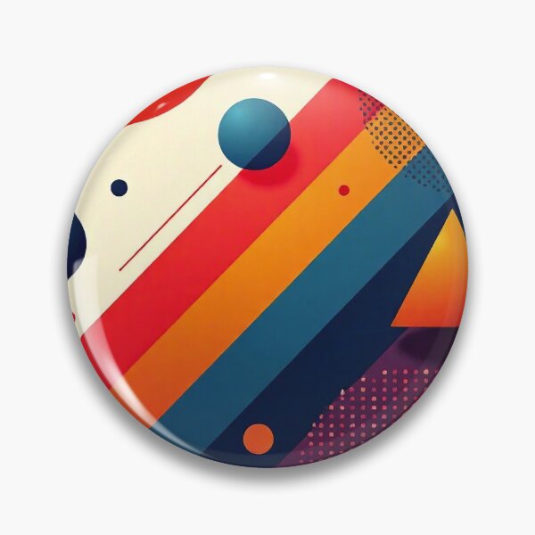 Item preview, Abstract Geometric Retro Shapes Bold Bauhaus Composition designed and sold by Abe Studio.