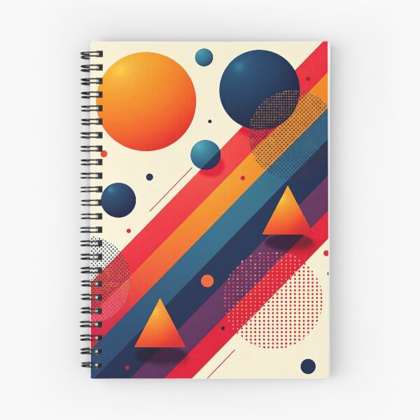 Item preview, Abstract Geometric Retro Shapes Bold Bauhaus Composition designed and sold by Abe Studio.