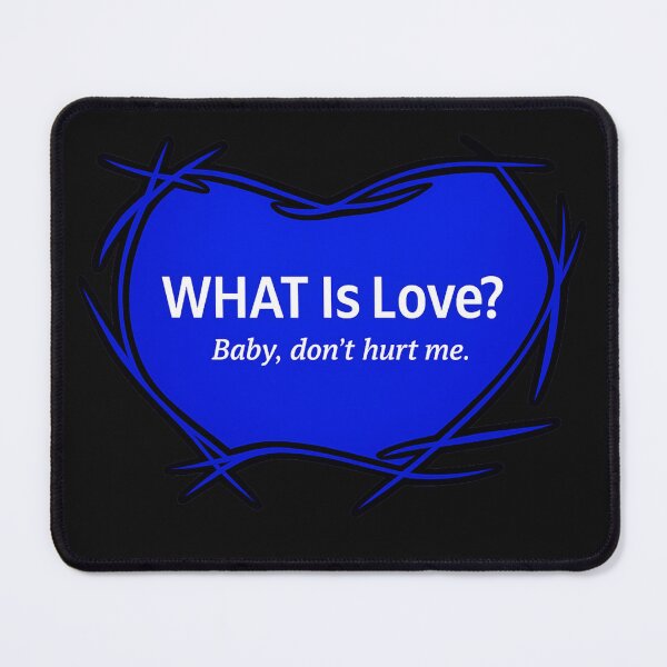Item preview, hat Is Love? Baby Don't Hurt Me - Blue Grunge Heart designed and sold by Urban-InkStudio.