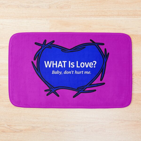 Item preview, hat Is Love? Baby Don't Hurt Me - Blue Grunge Heart designed and sold by Urban-InkStudio.