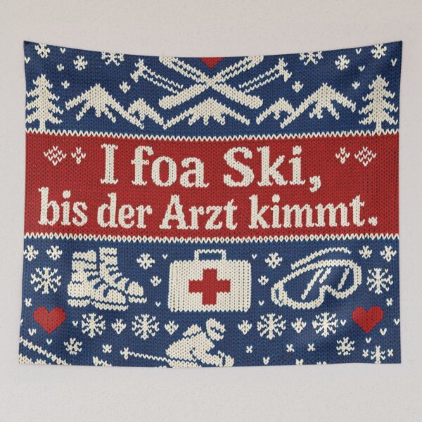 Item preview, I foa Ski bis der Arzt kimmt Strickdesign designed and sold by Mauswohn.
