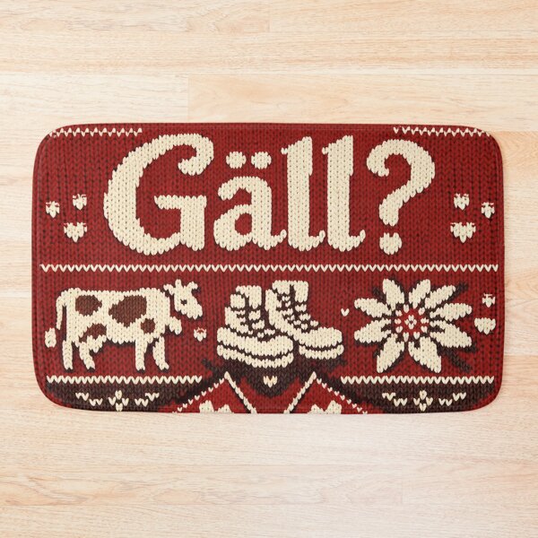 Item preview, Right? Swiss knitting pattern with cow and mountains designed and sold by Mauswohn.