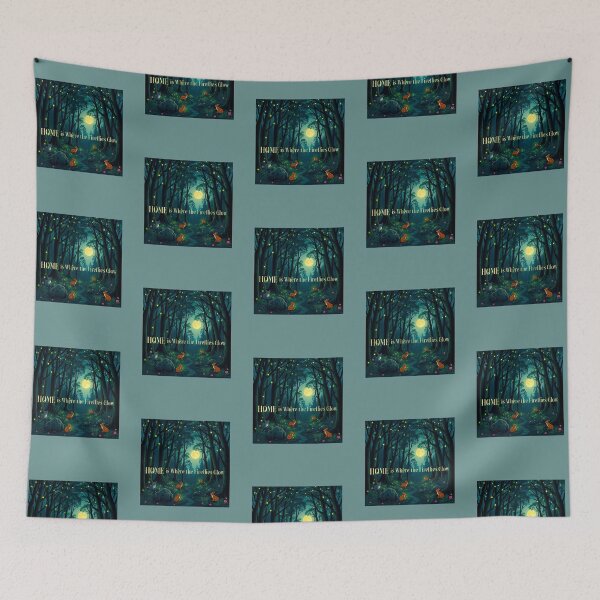 Item preview, Home is Where the Fireflies Glow Enchanted designed and sold by Sachie's Studio.