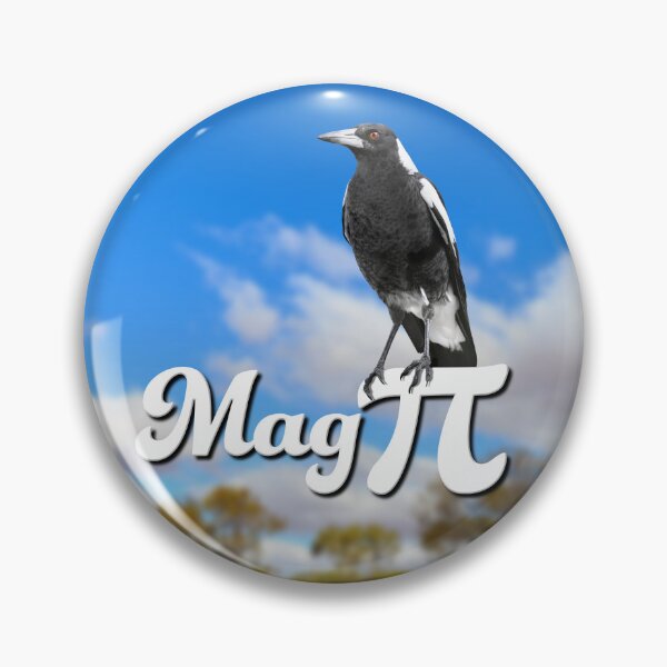 Item preview, Australian Magpie π (Blue Sky) designed and sold by Wonderbouy.